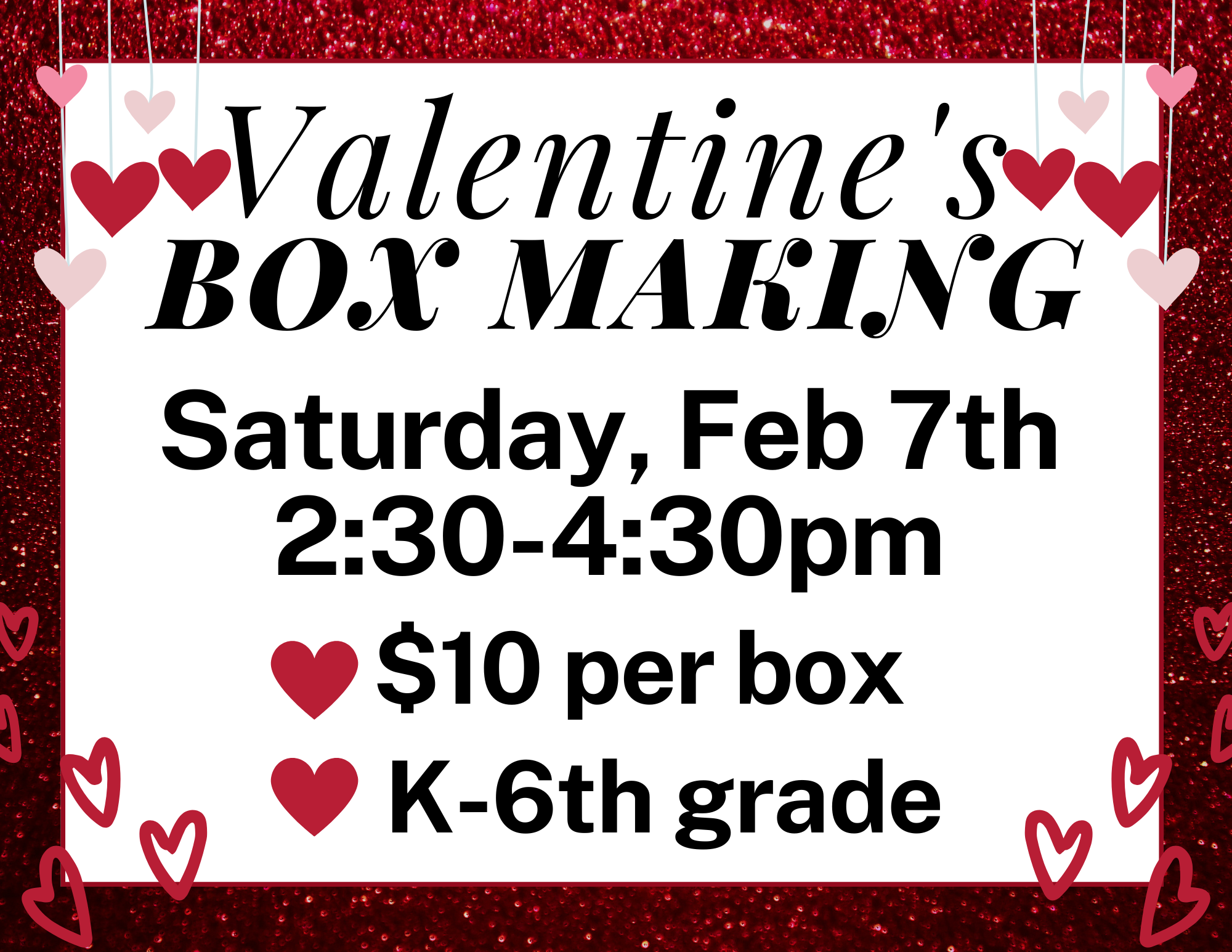 Valentines box making